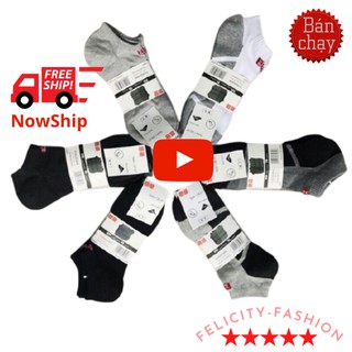 [ FREE SHIP ] Combo 10 đôi vớ UNI cổ ngắn - tất xuất Nhật loại 1 - chất liệu cotton dầy dặn - thoáng khí