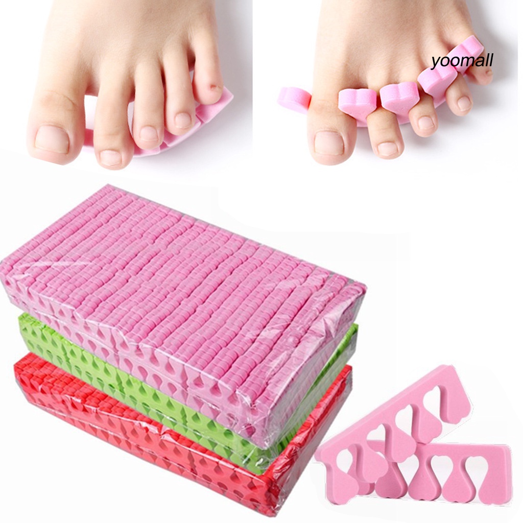 Set 100 Cặp Đệm Xốp Mềm Tách Ngón Chân Chống Trầy Xước Cho Người Lớn / ZJGJ