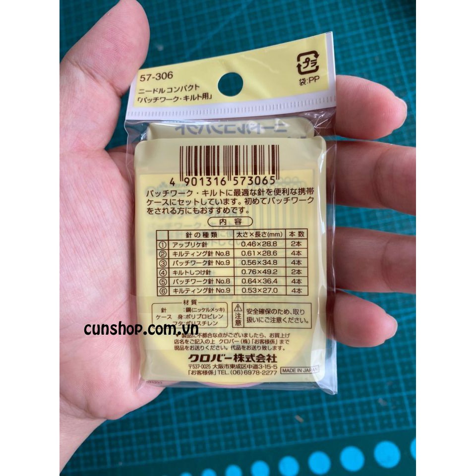 Bộ kim quilting hộp hồng clover 57-306
