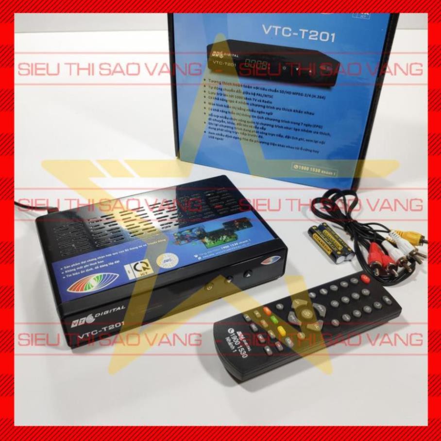 Đầu thu kĩ thuật số mặt đất DVB T2 VTC T201 - BH 12 tháng