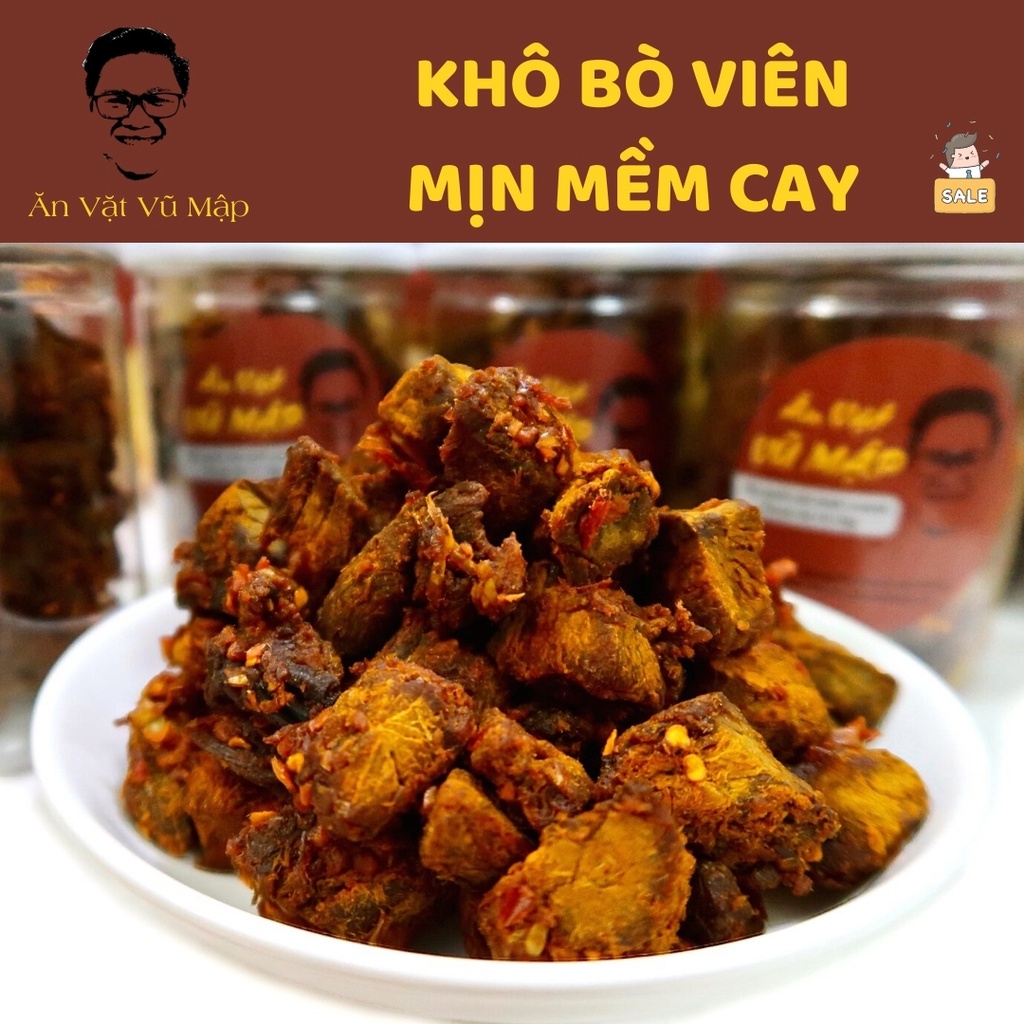 [ANVATVUMAP - NHÀ LÀM 100%] Khô Bò Viên Cay Mềm 300gr - Loại Siêu Ngon Đậm Vị Loại Ngon | BigBuy360 - bigbuy360.vn