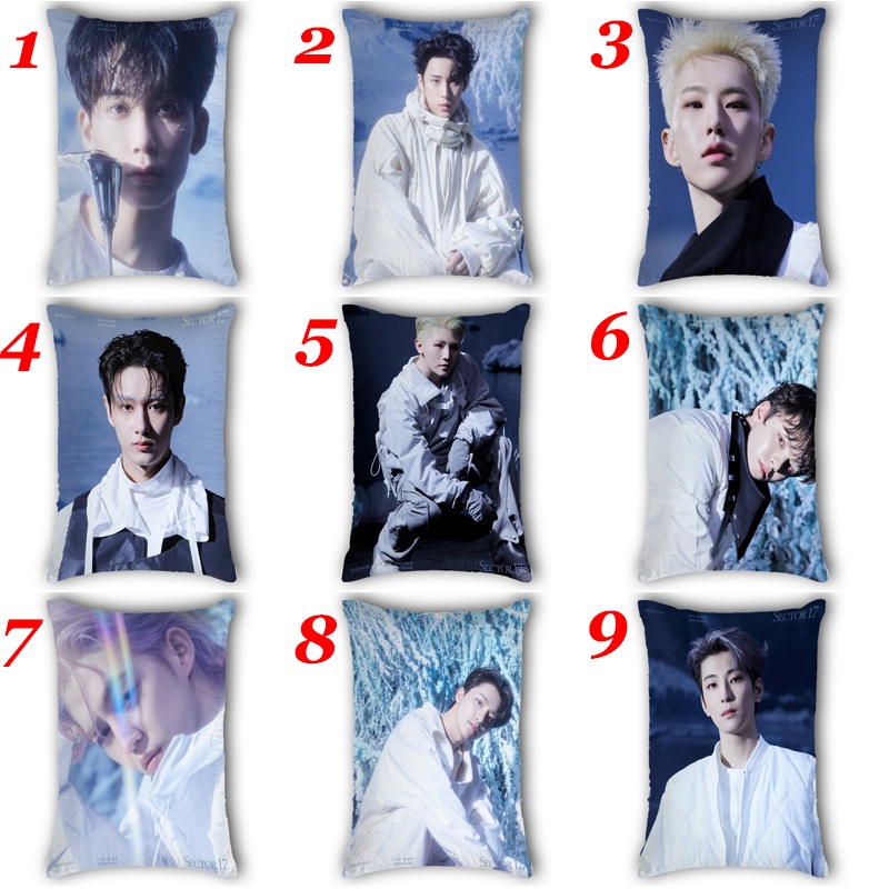 Vỏ Gối Hình Chữ Nhật In Hình Nhóm SEVENTEEN 17 Trang Trí Nhà Cửa