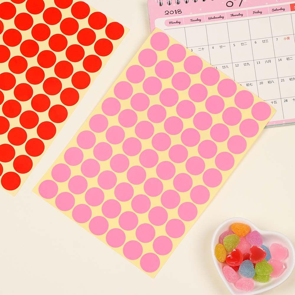 Miếng Dán Hình Tròn Nhiều Màu Sắc Dùng Trang Trí Quà Tặng DIY