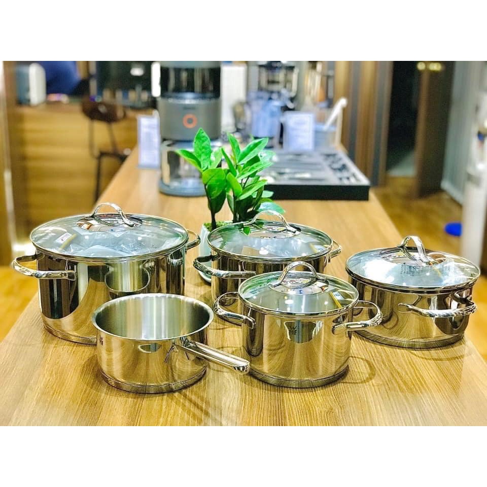 Bộ nồi WMF Provence Plus 5 món vung kính