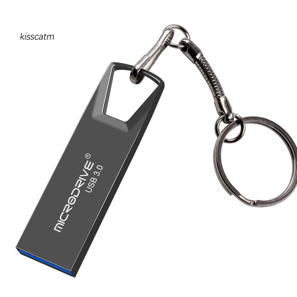 ❁KISS❁Portable 1/2TB USB 3.0 Flash Drive U Disk Memory Stick with Key Ring Holder