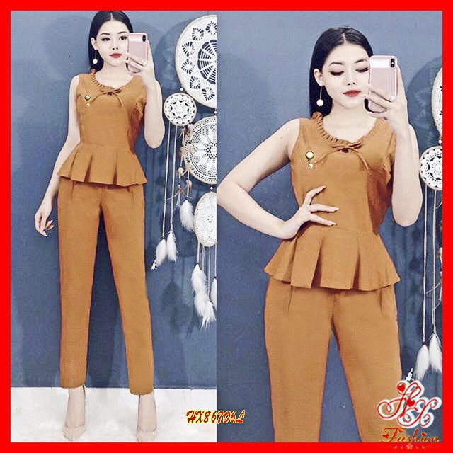 Đồ Bộ Nữ Thời Trang Thun Cát Hàn Có Size Lớn -HX Fashion