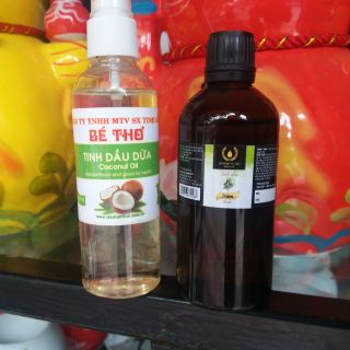 Combo tinh dầu tràm và dầu dừa loại 1 dung tích 100ml  tốt nhất