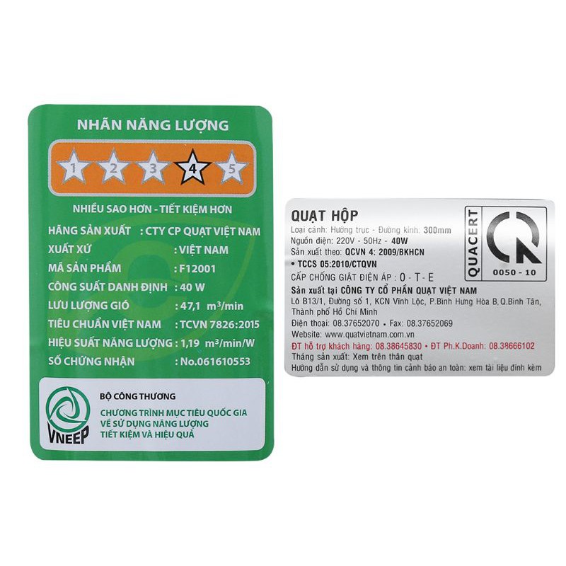 Quạt hộp Asia có hẹn giờ F12001