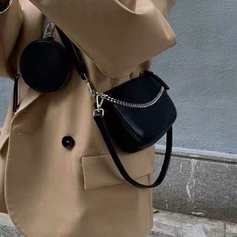 Set 2 Món Túi Xách Nữ Cao Cấp Đeo Chéo Kẹp Nách Thời Trang Công Sở Đi Học Du Lịch Hàn Quốc Đẹp Cá Tính