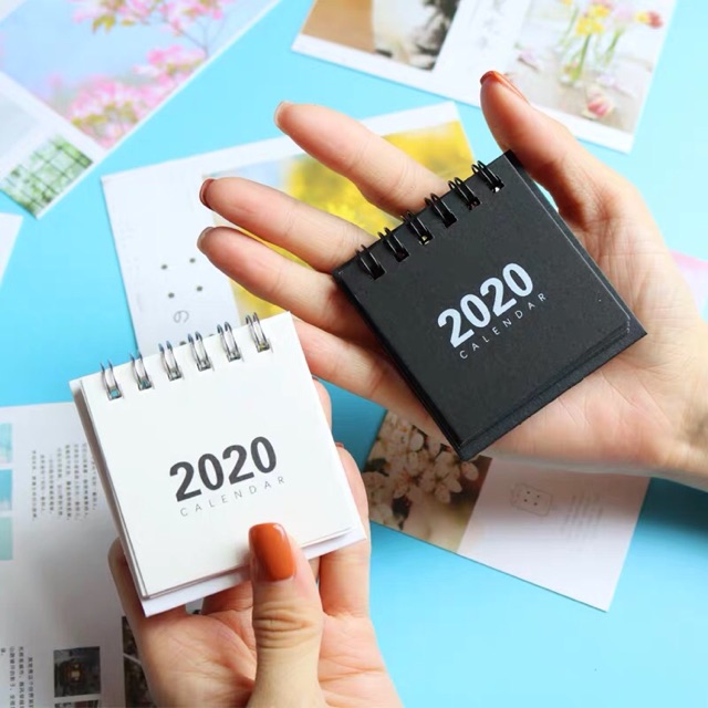 Lịch để bàn mini siêu cute 2020