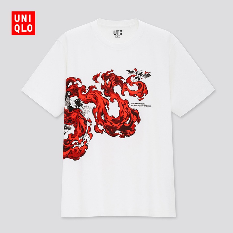 Áo thun Uniqlo 431956 in họa tiết hoạt hình Demon Slayer trẻ trung