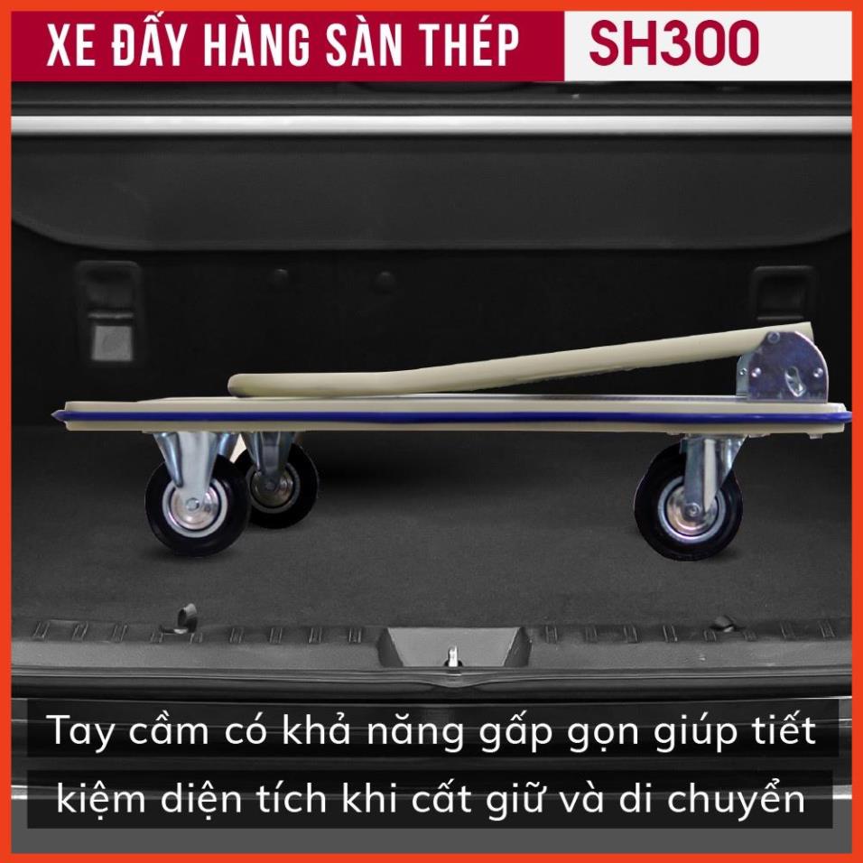 Xe đẩy hàng 4 bánh gấp gọn Fujihome | Advindeq, thương hiệu Nhật Bản, bánh cao su siêu bền, xe kéo hàng gấp gọn đa năng