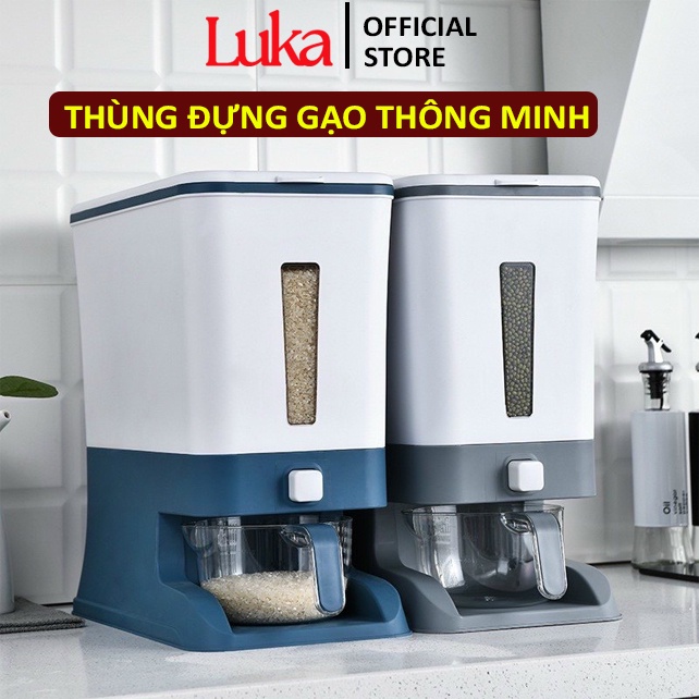 Thùng Đựng Gạo Thông Minh Công Nghệ Nhật Bản - Chống Ẩm, Chống Mối Mọt, Dung Tích 12kg