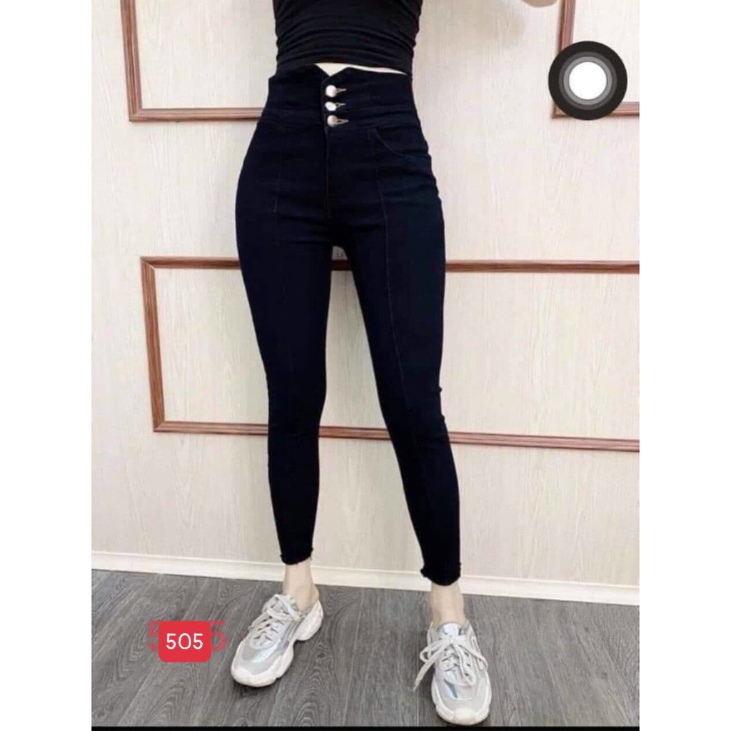 Quần Jean Nữ ôm body đẹp vải co dãn cao cấp-Black Fashion Shop-qn505
