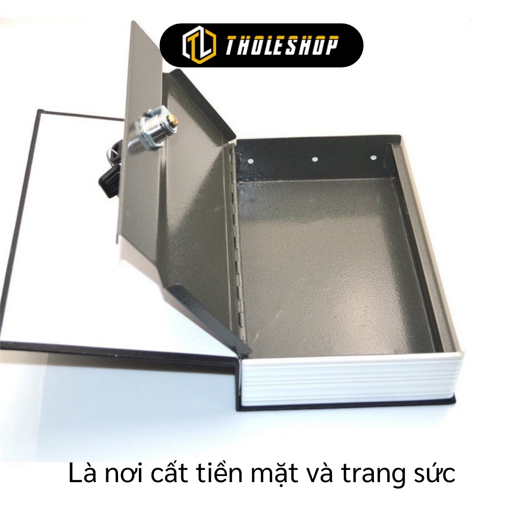 Két Sắt Mini - Két Sắt Hình Quyển Sách Giữ Tiền Thiết Kế Sáng Tạo Dùng Chìa Khóa 3731