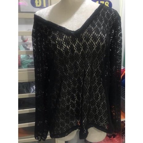 Áo lưới tim đi biển dáng rộng new | BigBuy360 - bigbuy360.vn