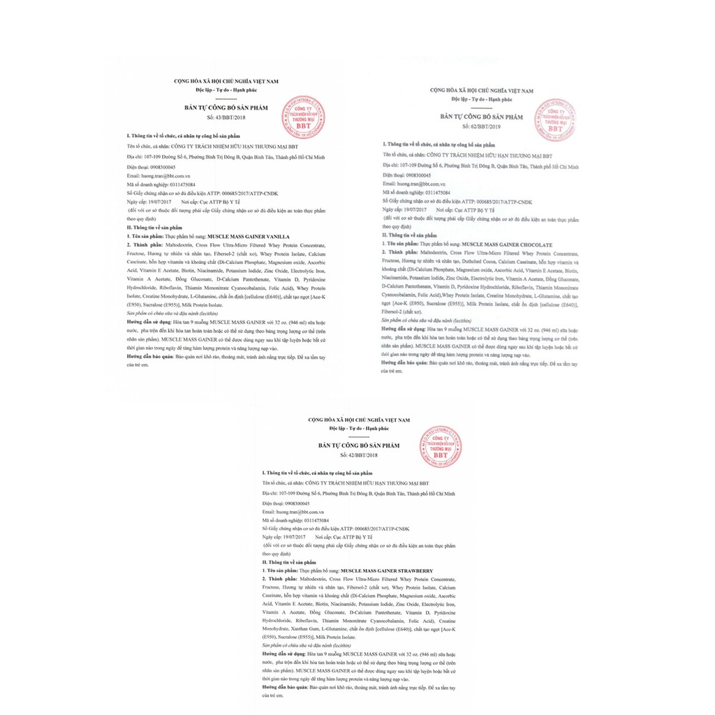 Sữa Tăng Cân Nhanh Cho Người Gầy Muscle Mass Gainer - Labrada -12 Lbs  - Authentic 100%