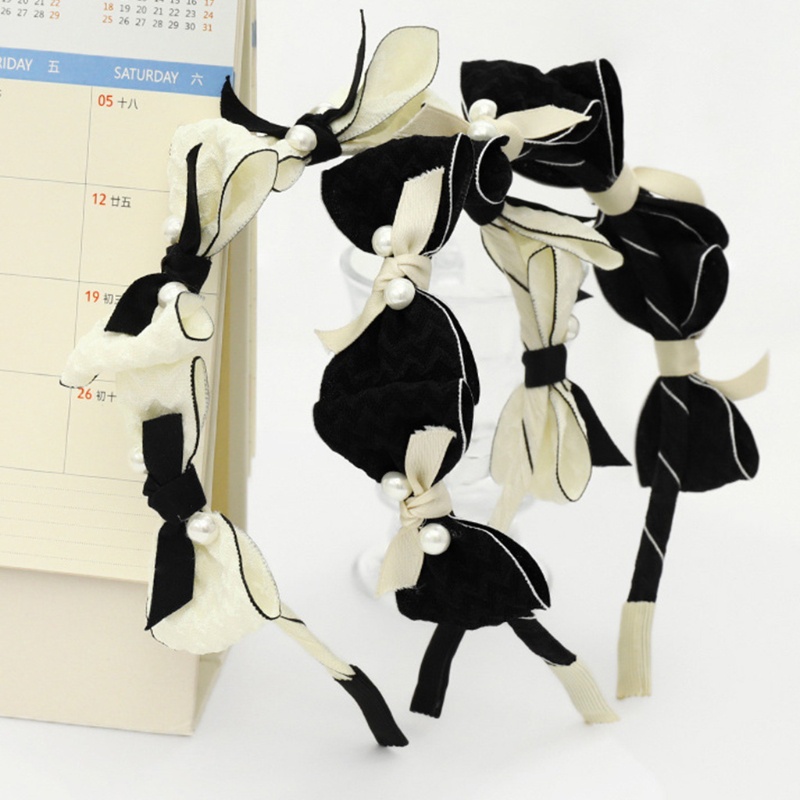 Băng Đô Cài Tóc Hình Nơ Phong Cách Lolita Dễ Thương