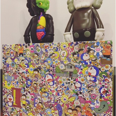 Tranh xếp hình Puzzle Sáng Tạo phiên bản "Doraemon và làng hoa mặt trời"