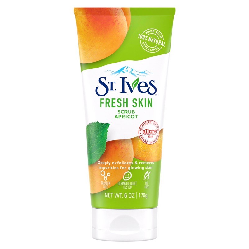 Sữa rửa mặt tẩy tế bào chết St.Ives trà xanh 170g của Mỹ
