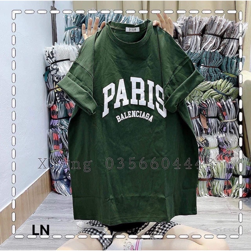 Áo phông PARI chữ to LN111