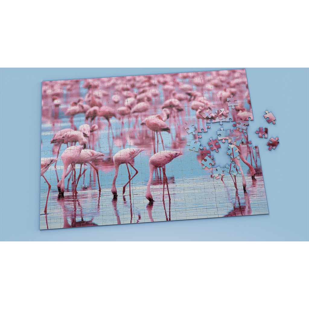 Tranh ghép hình FLAMINGO - Mẫu 1 - Nhận in theo yêu cầu