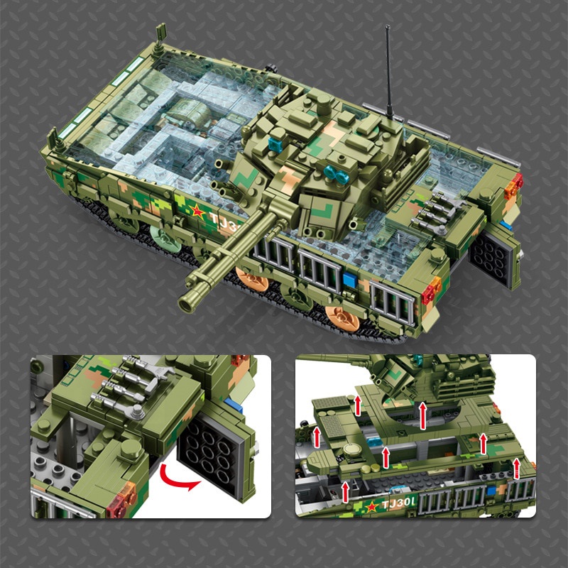 Đồ chơi Lắp ráp Mô hình xe tăng Panlos 639010 WW2 Military Tank 04A Infantry Fighting Vehicle