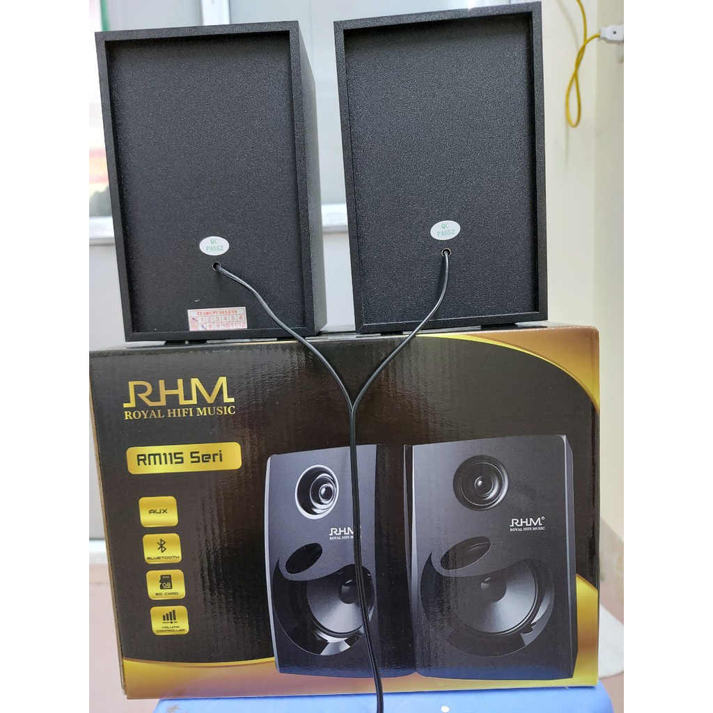 Loa RHM 2.0 RM115 Công Suất 10W (5Wx2) - Không Có Bluetooth - Hàng Chính Hãng Bảo Hành 12 Tháng.