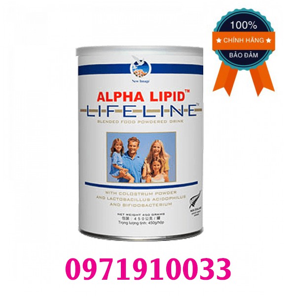 Sữa non Alpha Lipid Lifeline 450g từ New Zealand - Nguyên mã