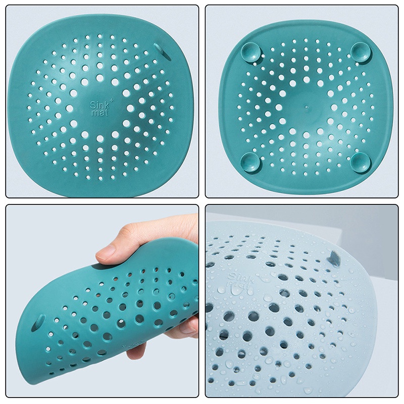 Silicone Nắp Đậy Cống Thoát Nước Bằng Silicon Hình Tròn Chống Nghẹt Cống Cho Nhà Bếp / Phòng Tắm