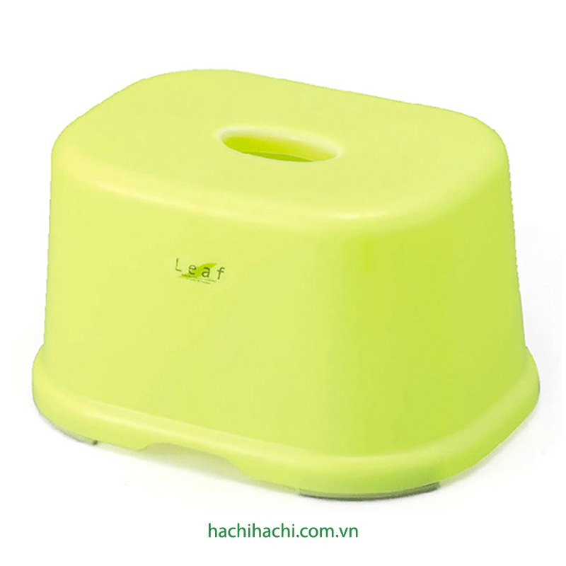 Ghế nhựa nhật bản Inomata Leaf màu xanh size S (25 x 18.8 x 14.3cm) - Hachi Hachi Japan Shop