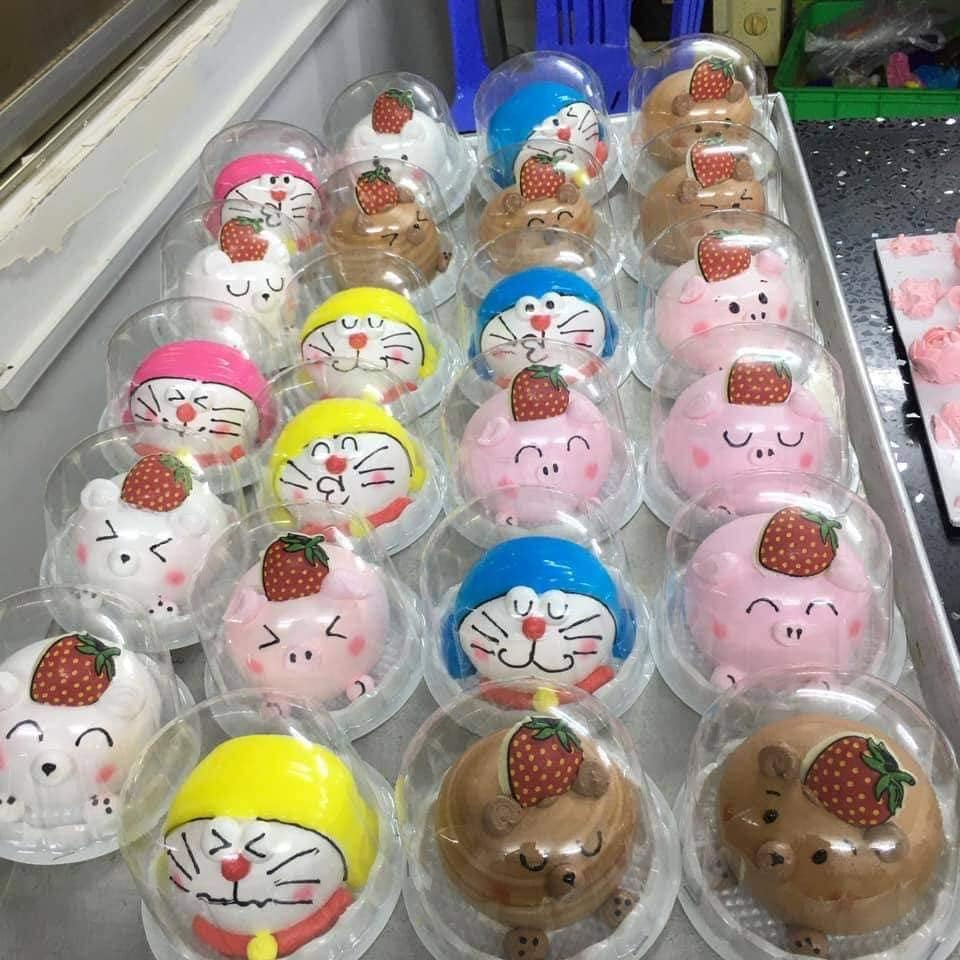 Set 50 Hộp H15 đựng bánh bông lan bánh kem
