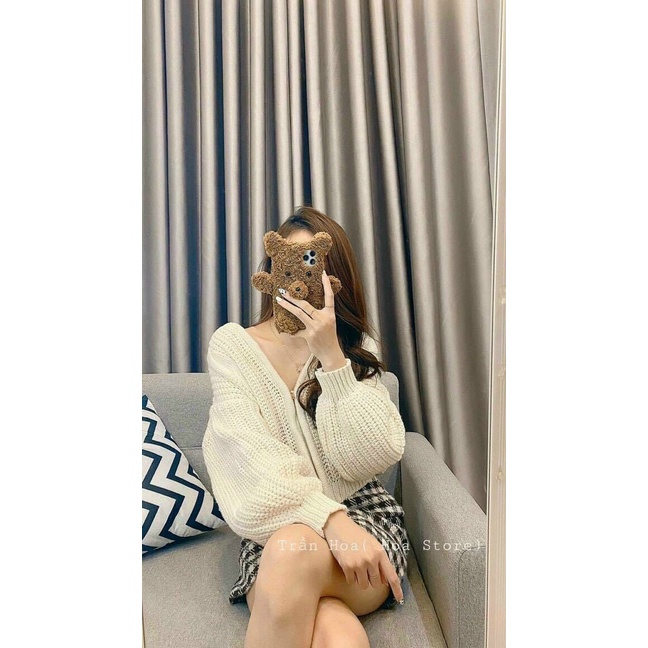 Áo khoác len quảng châu dáng lửng có nón cực hot , chất len dày dặn ( ảnh thật )