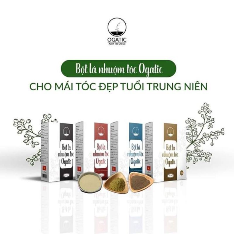 Bột lá nhuộm tóc