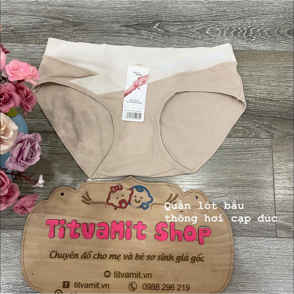 Quần lót bầu cạp chéo thông hơi Beautiful màu pha