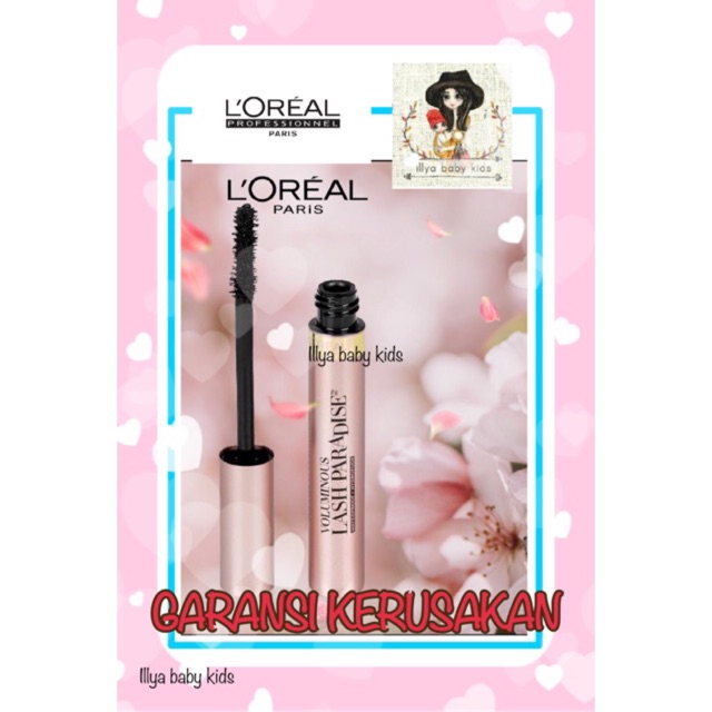 (hàng Mới Về) Mascara L 'oreal Loreal Paris Chống Thấm Nước Làm Dày Mi Tự Nhiên