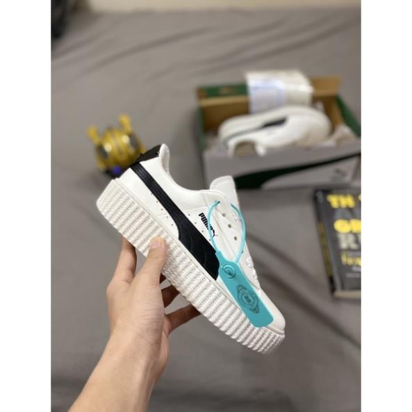 [full box+bill] giày puma chuẩn 11 đế nâu, vạch đen, trắng, da cực dày nhăn đẹp, đế cao | BigBuy360 - bigbuy360.vn