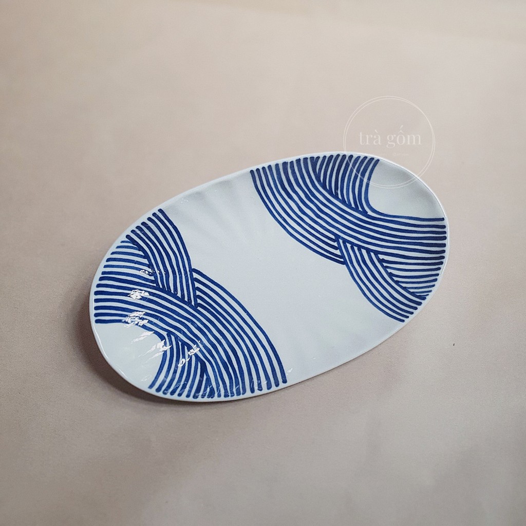Gốm vẽ tay - Bộ bát đĩa Bát Tràng (11 món) hoàn hảo cho mâm cơm gia đình