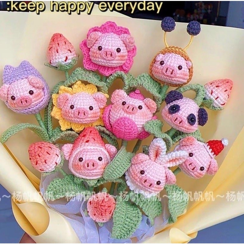 hoa heo có mũ ib shop để chọn mũ