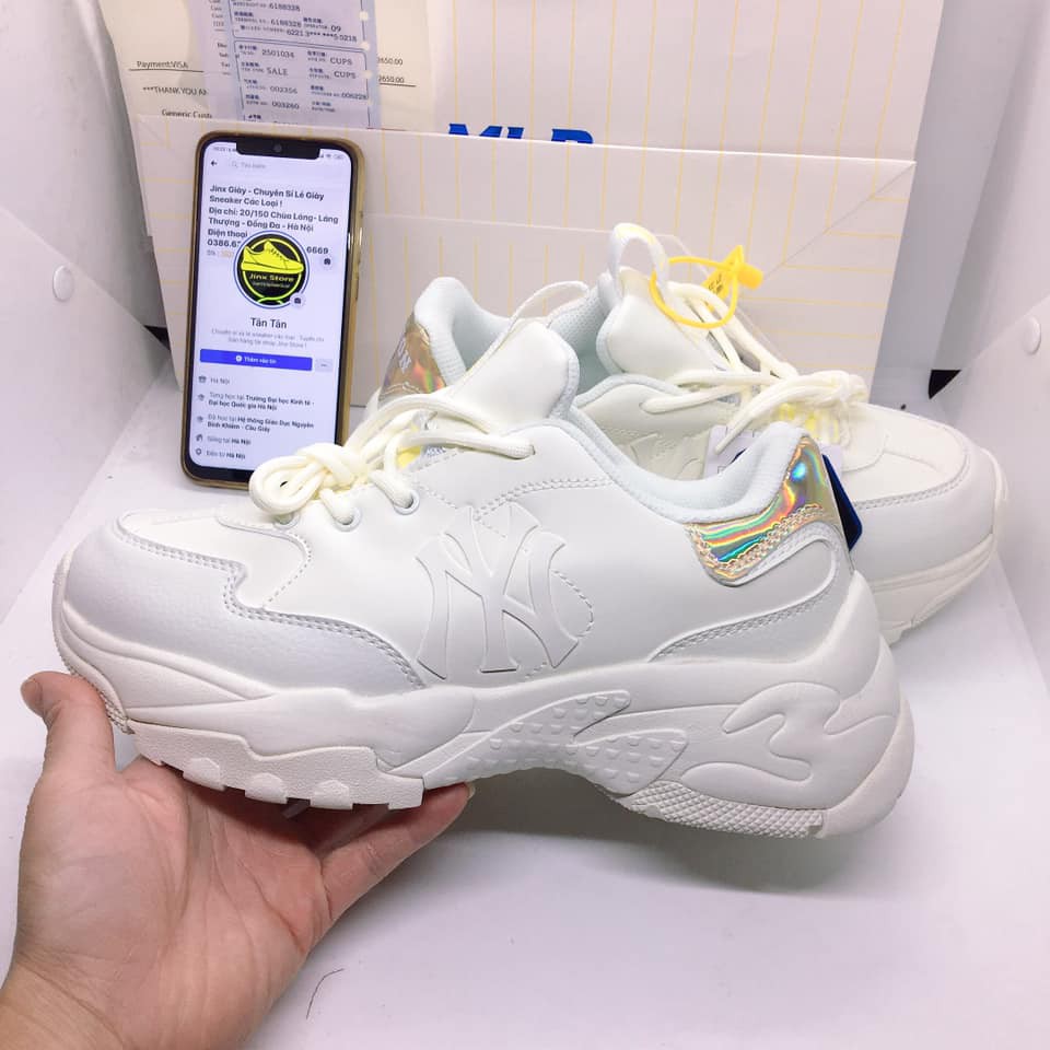 [ FREE SHIP ] Giày thể thao sneaker M L B  trắng phối chứ NY HOLO  full size, full bill box hàng 1:1 | BigBuy360 - bigbuy360.vn