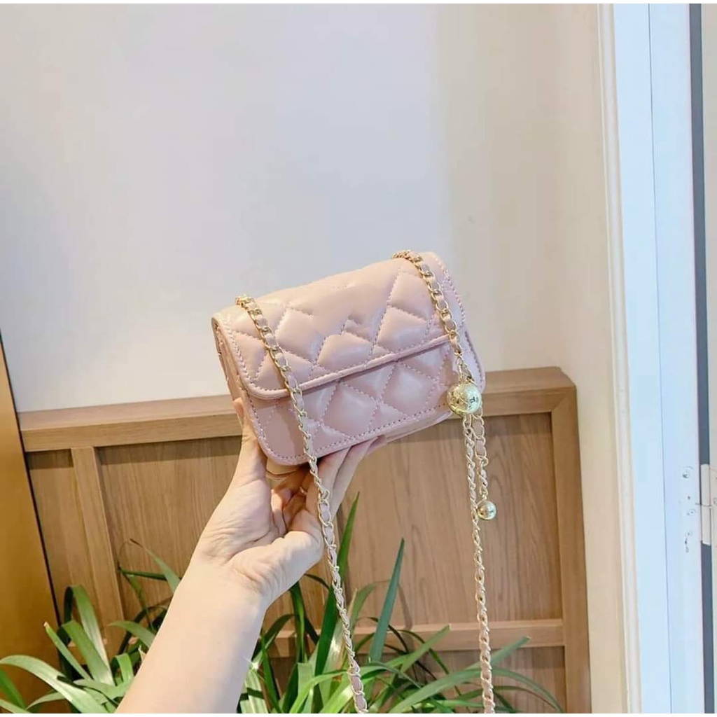 Túi xách nữ mini đeo chéo đẹp da pu ô trám thời trang cao cấp giá rẻ TX - 110