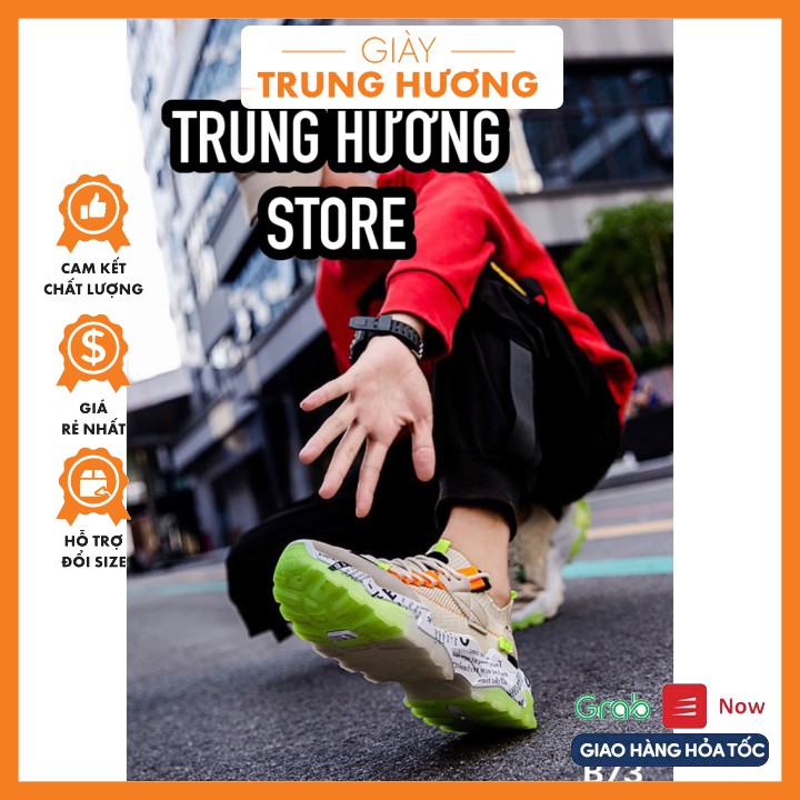 [HÀNG CHÍNH HÃNG] Giày Thể Thao Nam, Giầy Sneaker SIÊU ÊM VÀ BỀN - Giày Trung Hương Sport Fashion AA fullbox sịn