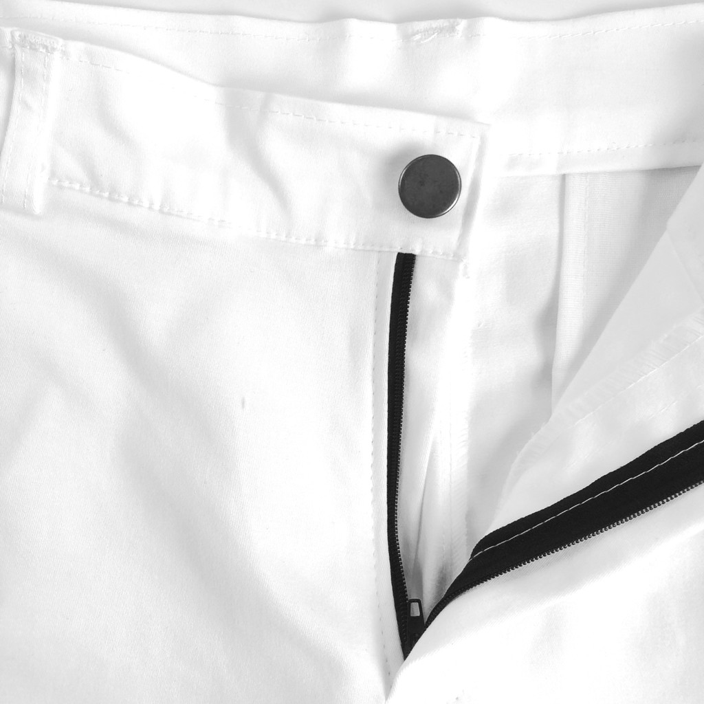Quần sọt nam, quần ngố nam kaki trắng co giãn cao cấp Hàn Quốc chất vải kaki co giãn mặc thoải mái H3