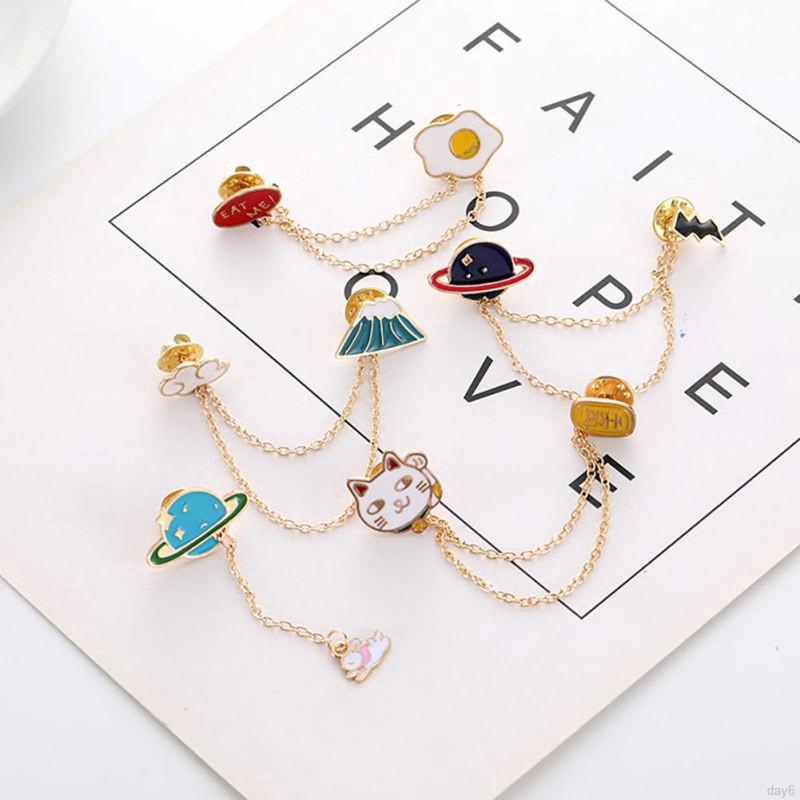Huy hiệu cài áo nhiều kiểu dáng dễ thương phong cách Hàn Quốc