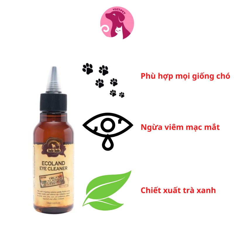 DUNG DỊCH NHỎ MẮT CHO CHÓ BUDLE'BUDLE