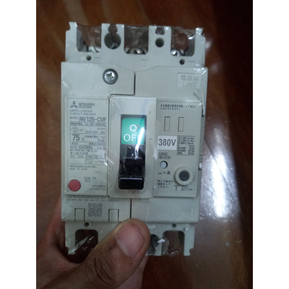 Aptomat Chống Giật Nhật Bản 3 Pha 30A 40A 75A 100A 380V