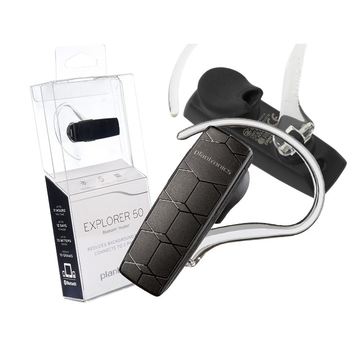 Tai Nghe Bluetooth Plantronics Explorer 50 kết nối 2 thiết bị đàm thoại 10h .