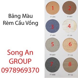 Rèm cuốn cầu vồng Hàn Quốc (Hàng có sẵn, Nhận cắt kích thước theo yêu cầu)