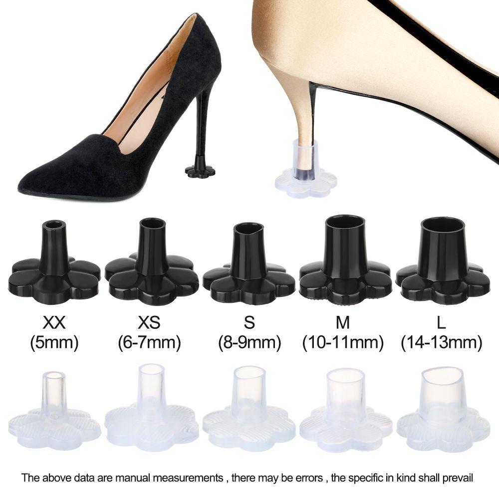 1 Cặp Vỏ Bọc Gót Giày Cao Gót Hình Tròn Chống Sốc / Mòn Tiện Dụng