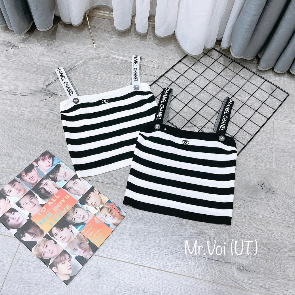 Áo 2 dây kẻ len mỏng co giãn sexxy dáng ôm, Áo len kiểu hai dây tôn dáng AS081 - NhiNhi Shop | BigBuy360 - bigbuy360.vn